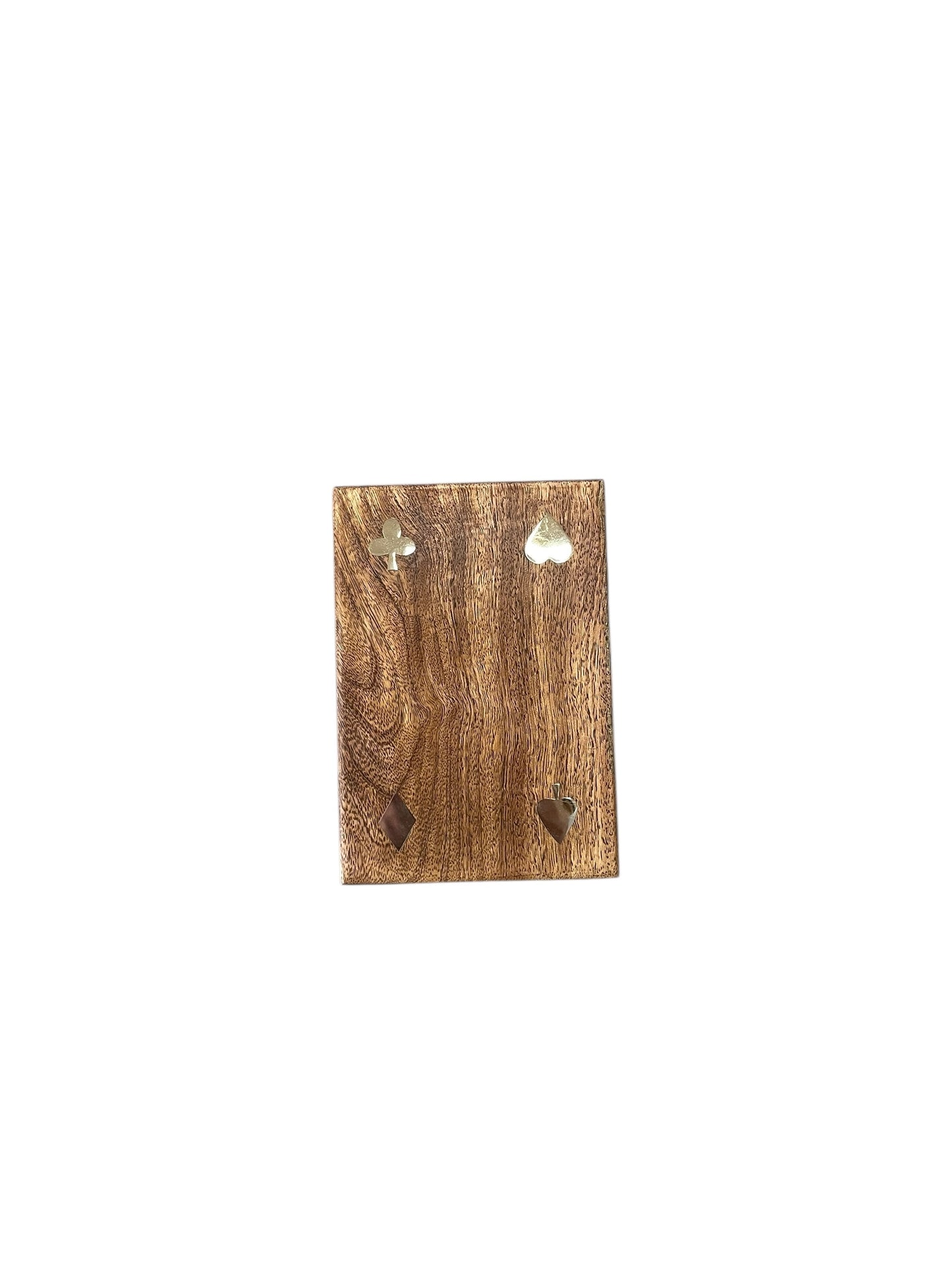Etui carte à jouer en bois de manguier