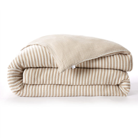 Housse de couette réversible Romie Ficelle– 260 x 240 cm