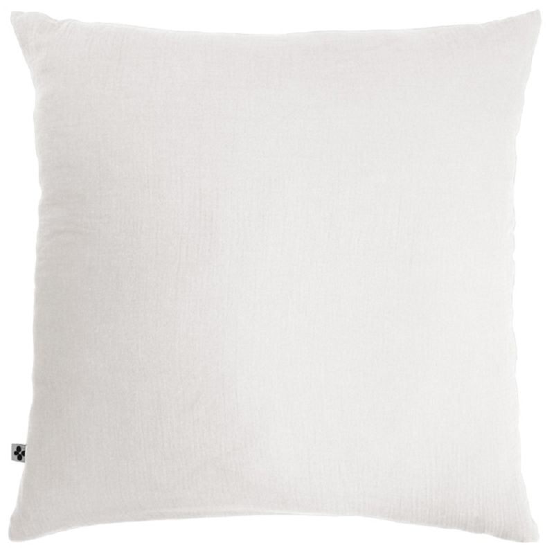 Taie d'oreiller 60x60 cm gaze de coton unie Gaia