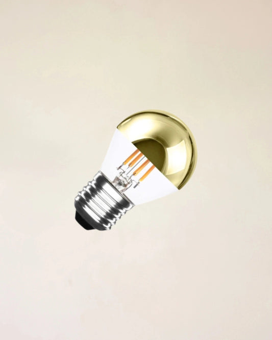 Ampoule filament E27 réflecteur laiton