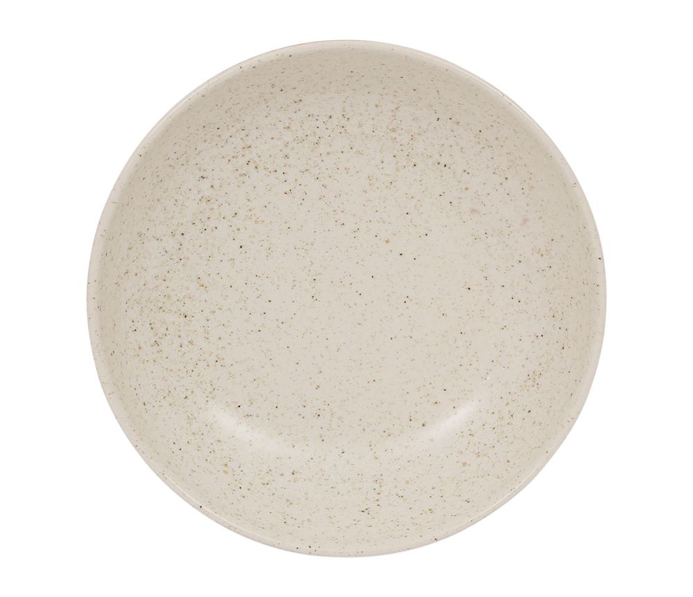 Assiette creuse Victoria menthe & beige – Faïence