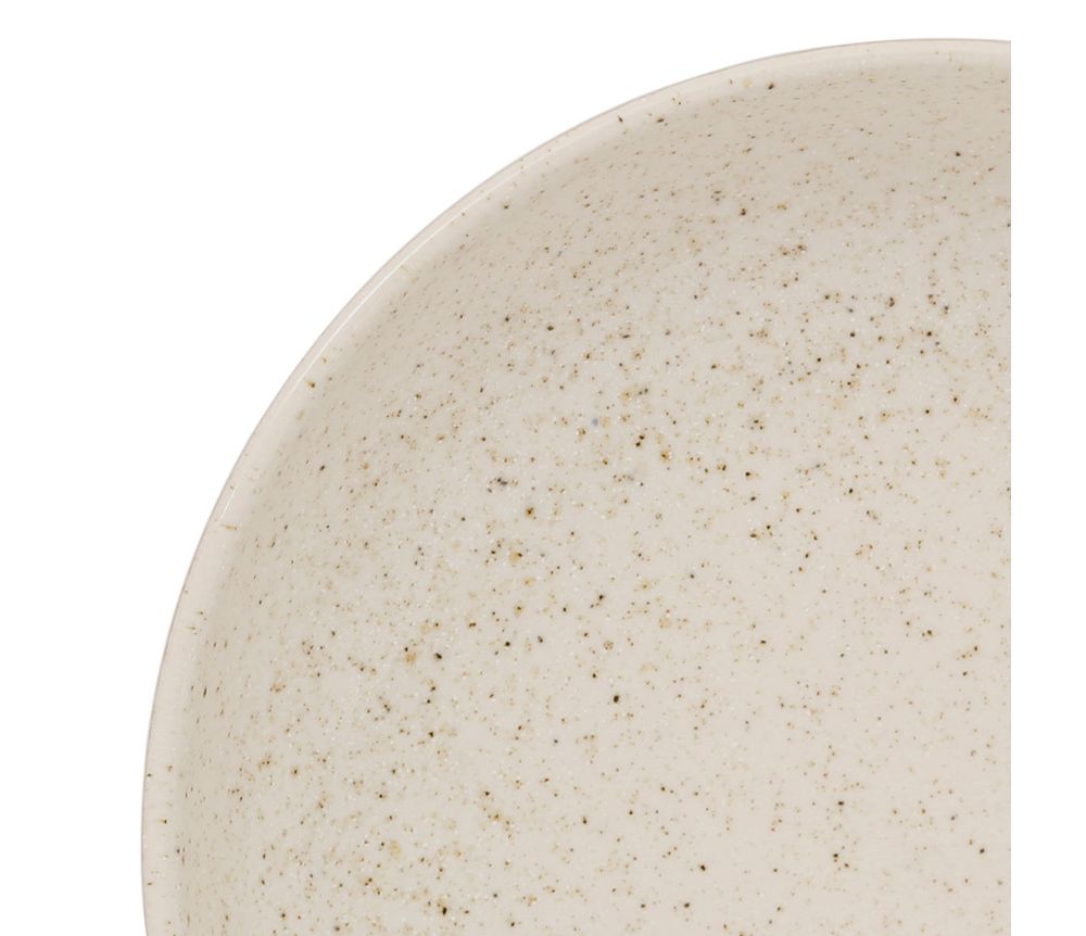 Assiette creuse Victoria menthe & beige – Faïence