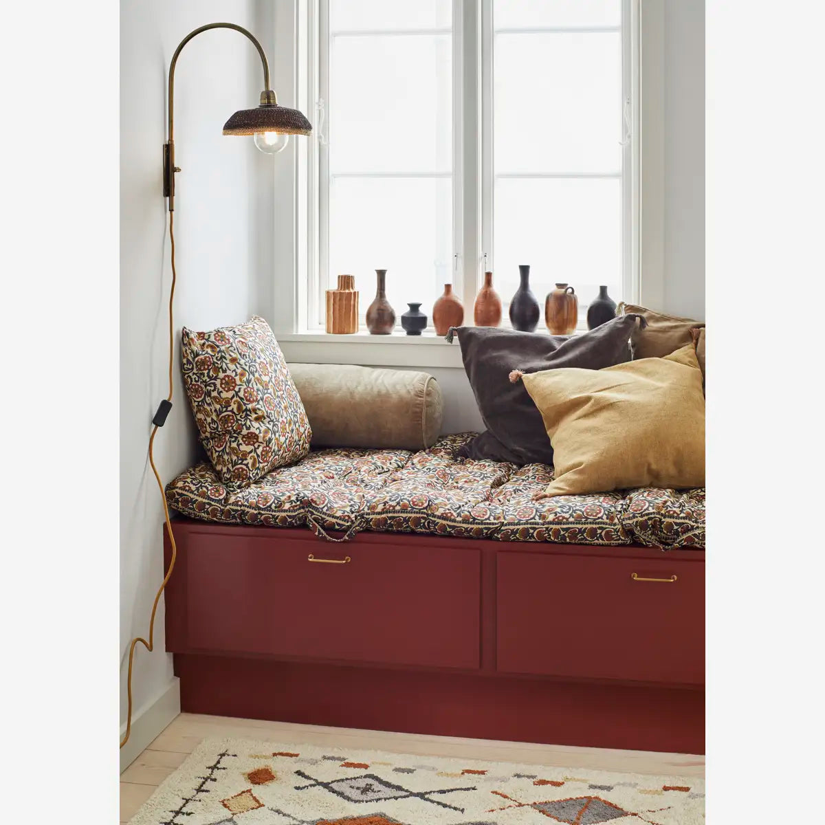 Housse de Coussin Imprimée fleurie