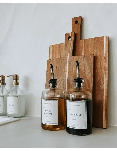 Bouteille en Verre Transparent - Huile d'Olive