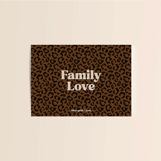 Carte Citation A6 – Coloris Léopard Marron Foncé