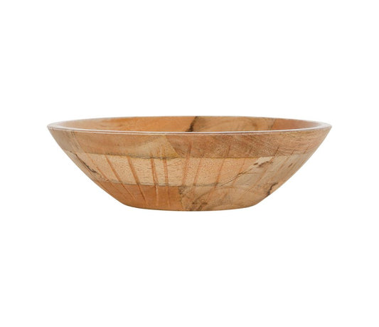 Coupe EARTH NATUREL - D28 x H7,5 cm - Manguier