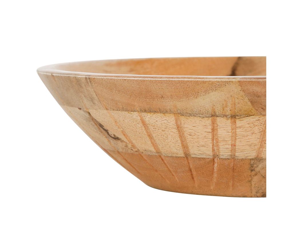 Coupe EARTH NATUREL - D28 x H7,5 cm - Manguier