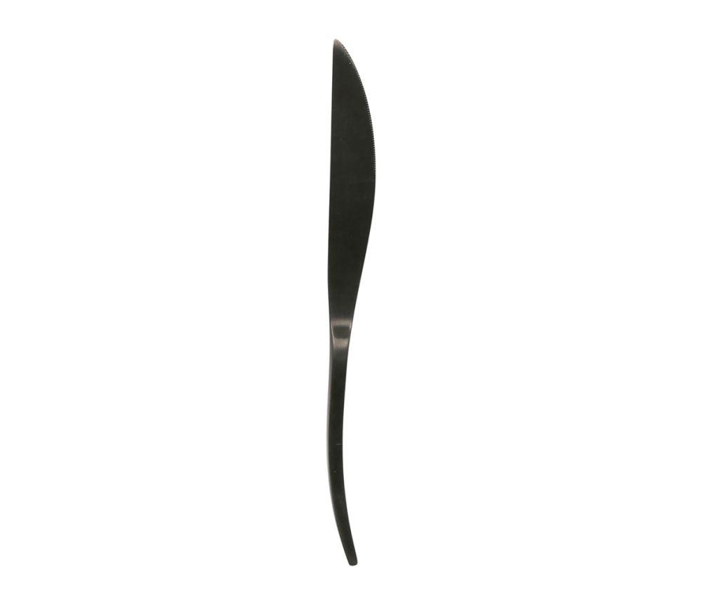 Couvert Ablis Noir Mat en Inox 18/0