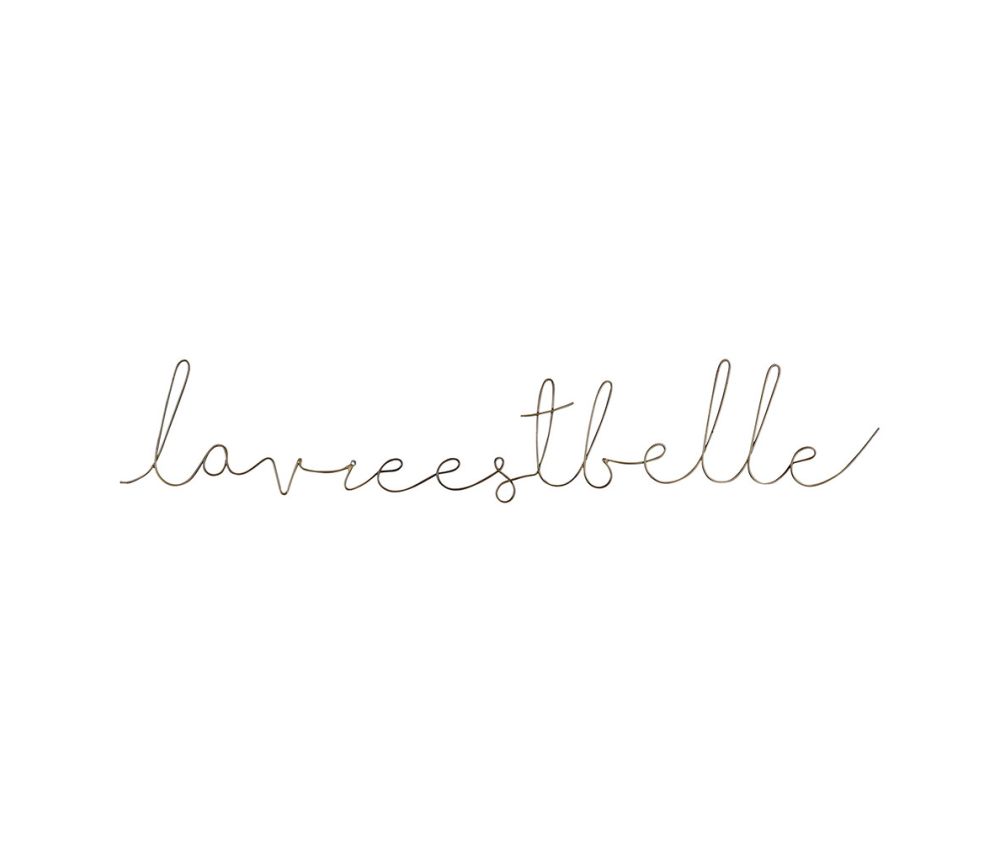 Déco murale “La vie est belle” – Tournille – 82 x 14 cm