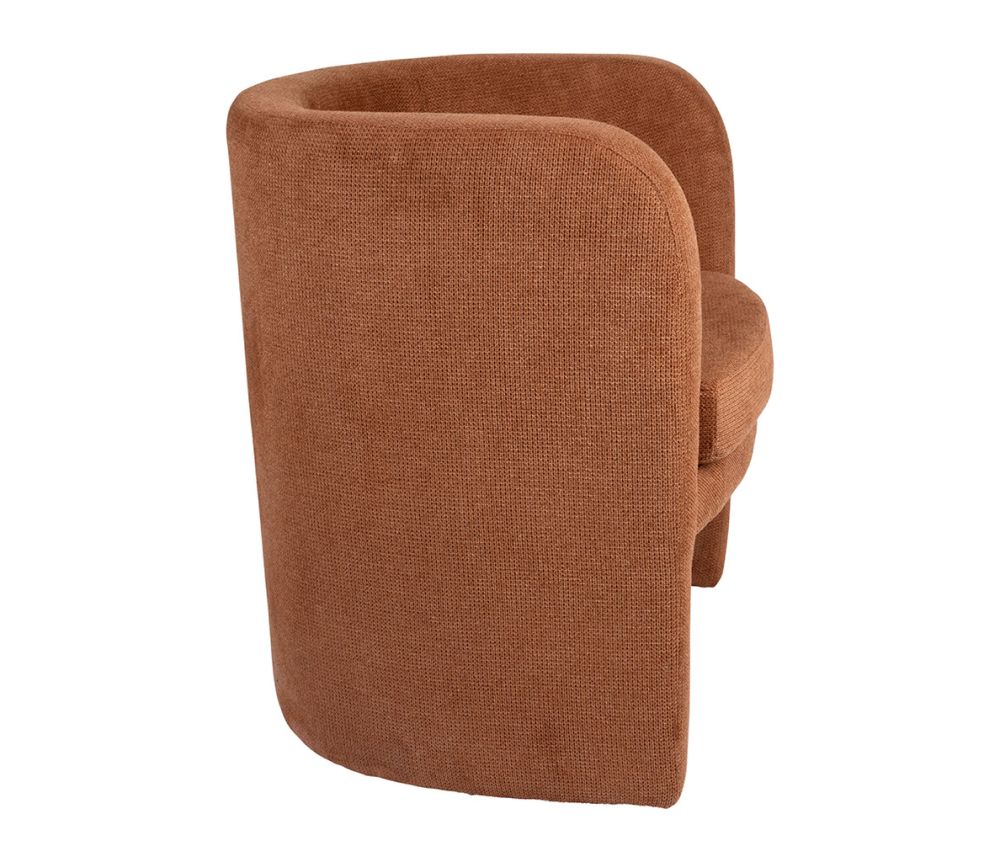 Fauteuil Club TESSIA Terracotta – 63 x 57 x H70 cm