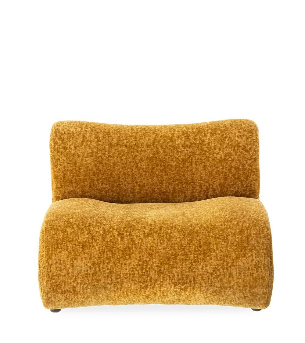 Fauteuil Hinton Moutarde – 92 x 101,5 x H67,5 cm