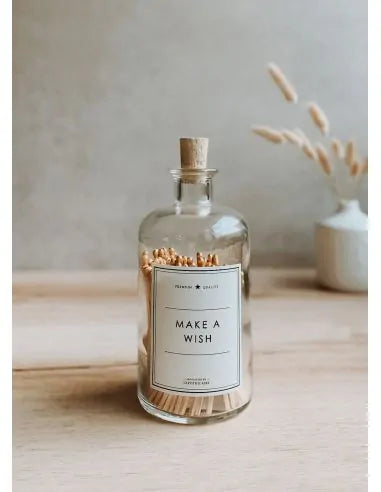 Flacon “Make a Wish” – Allumettes Naturel / Or