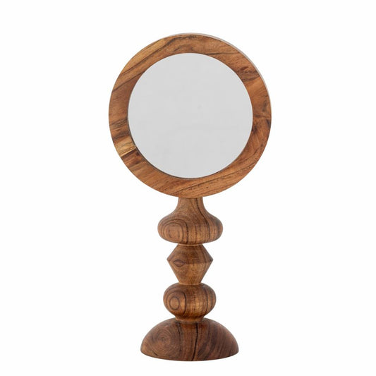 Miroir de table Malukka – Acacia naturel