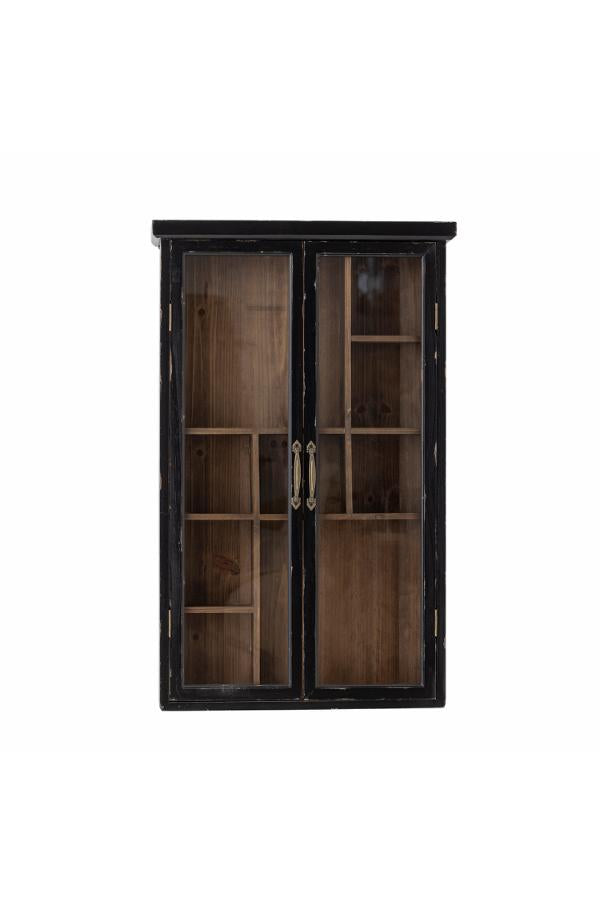 Armoire vitrée Hazem en bois de sapin