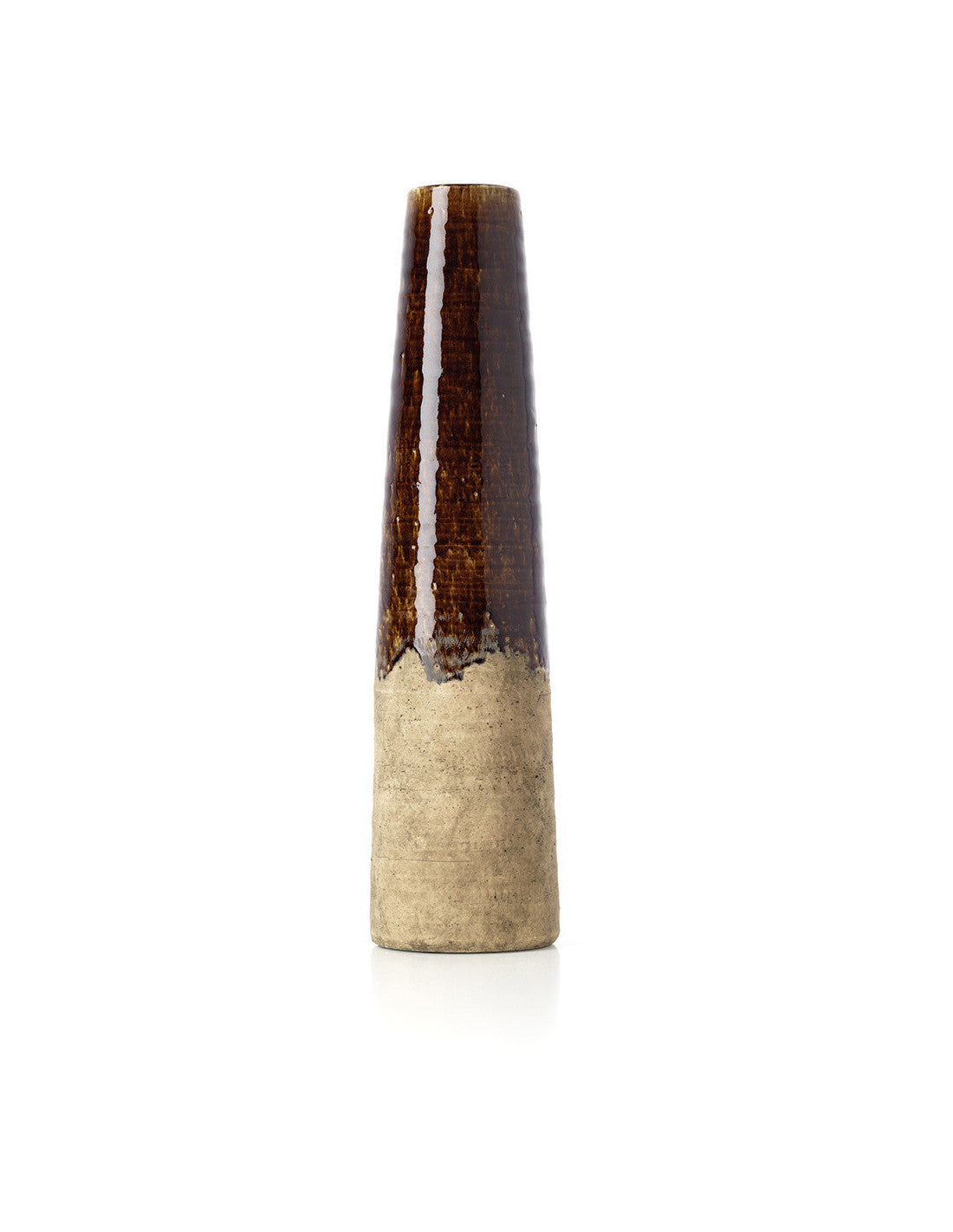 Grand Vase Ethnique Moderne Conique – The Amber Cone