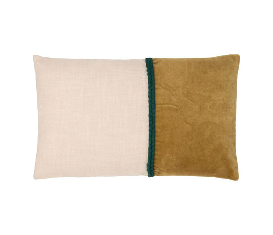 Housse de coussin Néo Mordoré & Écru 50 x 30 cm – Coton