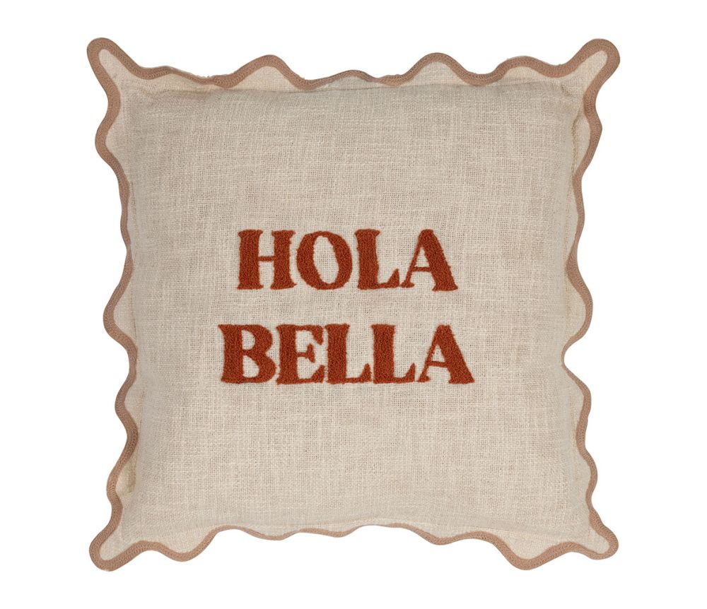 Housse de coussin Hola Bella – Terra – 45 × 45 cm