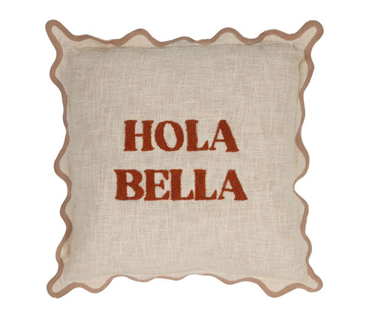 Housse de coussin Hola Bella – Terra – 45 × 45 cm