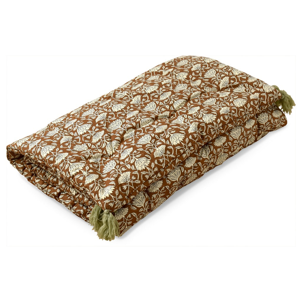 Sofa Cover Print Pipar Kaki – Rembourré 80 × 200 cm