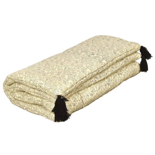 Sofa Cover Print Pipar Écru – Rembourré 80 × 200 cm