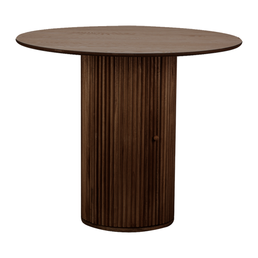 Table à manger ronde Lize wengé PM – Ø90 x H75 cm