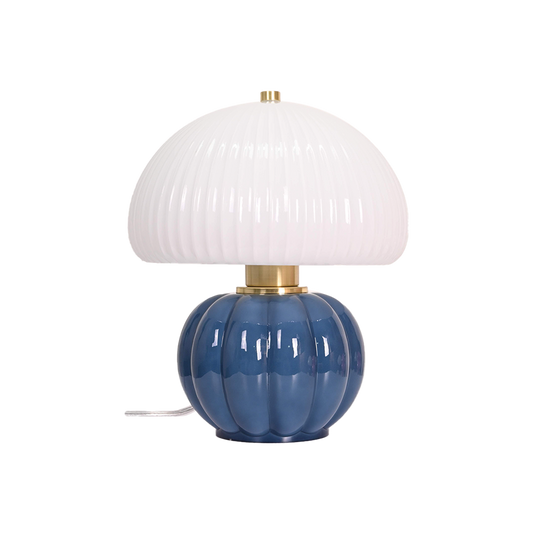 Lampe Madeleine bleu – Élégance sculpturale et lumière douce