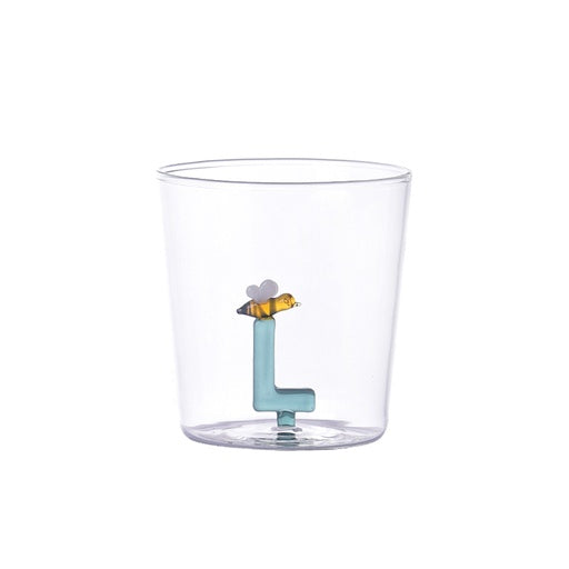 Verre nature alphabet Abeille