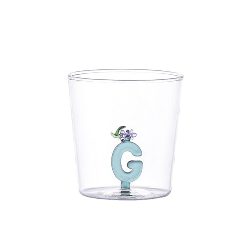 Verre nature alphabet Abeille