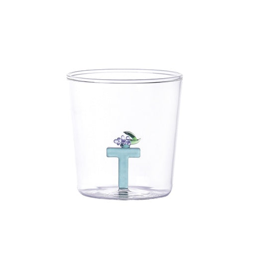 Verre nature alphabet Abeille