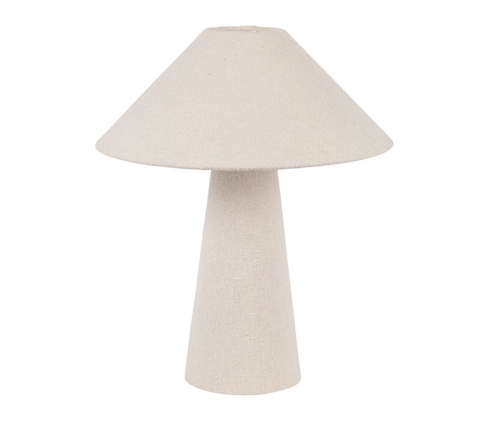 Lampe Calypsa blanc cassé – Ø38 x H46 cm – Coton & polyester