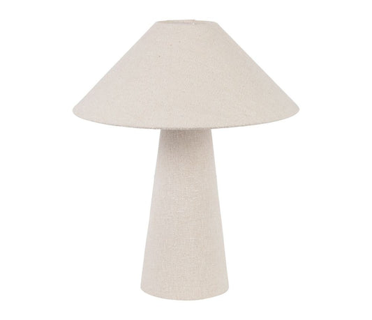 Lampe Calypsa blanc cassé – Ø38 x H46 cm – Coton & polyester