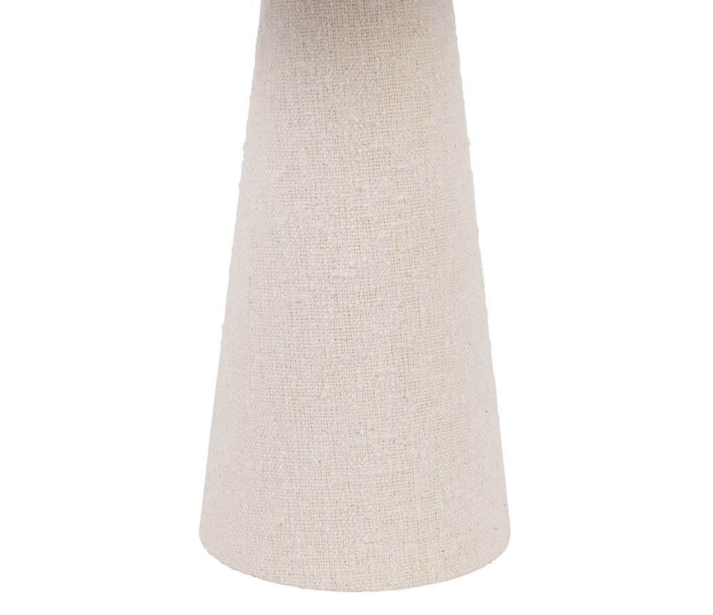 Lampe Calypsa blanc cassé – Ø38 x H46 cm – Coton & polyester