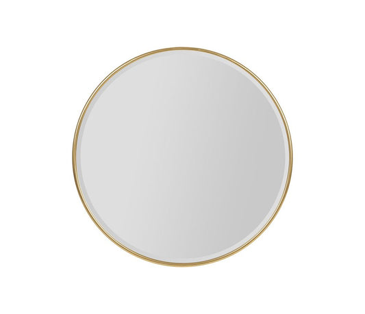 Miroir rond doré D70cm