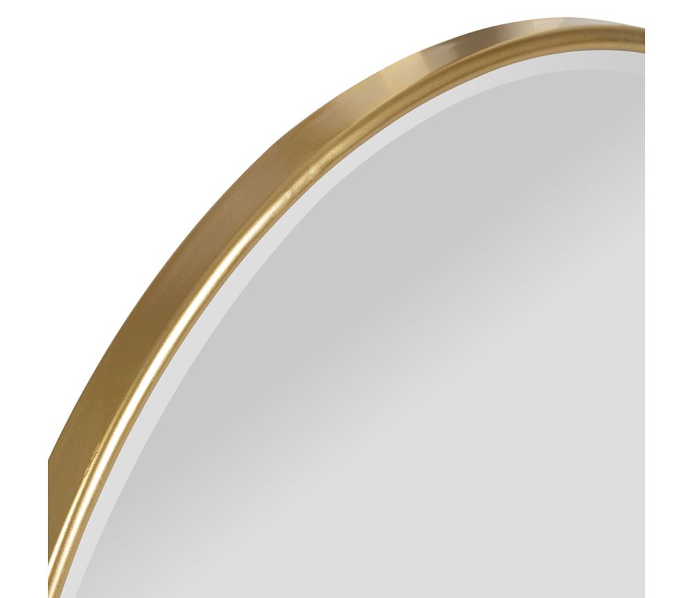 Miroir rond doré D70cm