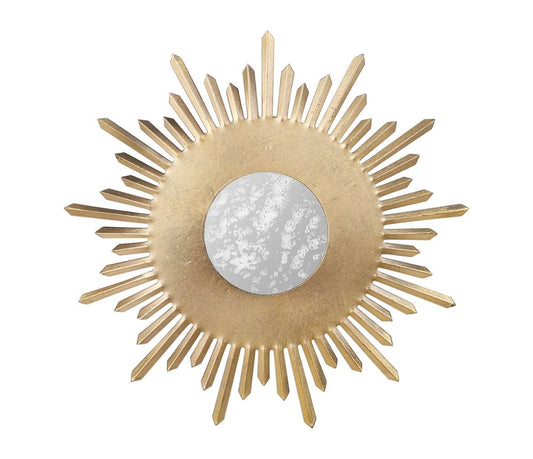 Miroir Auréol doré  – Fer & miroir antique