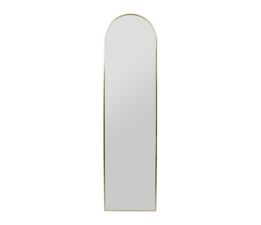 Miroir arche doré grand format – 40 x 150 cm – métal et verre