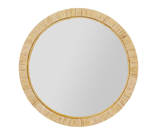 Miroir rotin naturel – Ø 60 cm