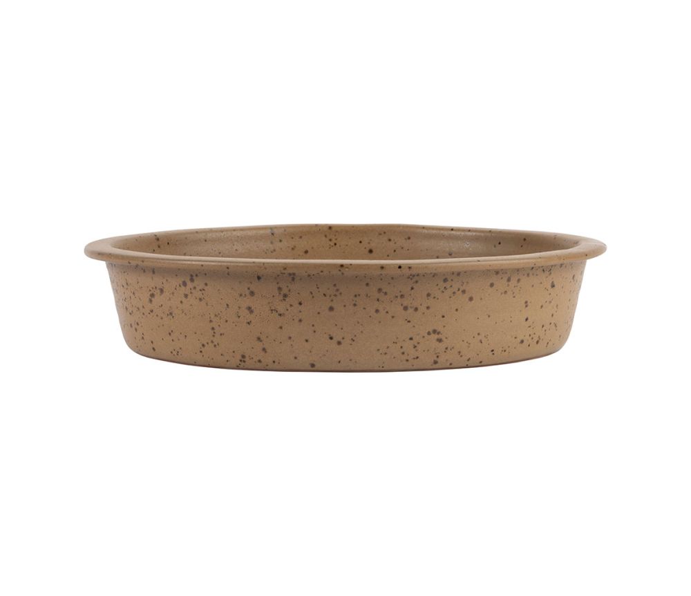 Plat four ovale Gena beige – Terre cuite – 31 x 26 x H6 cm