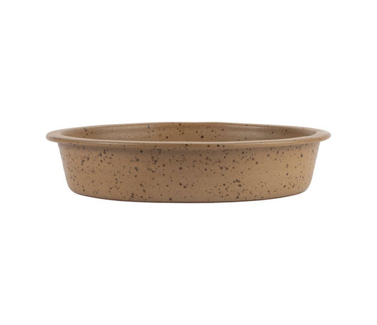 Plat four ovale Gena beige – Terre cuite – 31 x 26 x H6 cm