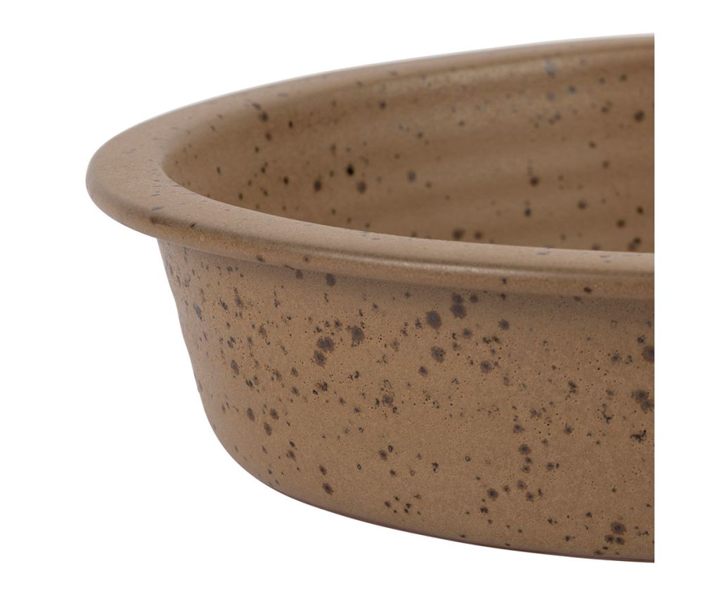 Plat four ovale Gena beige – Terre cuite – 31 x 26 x H6 cm