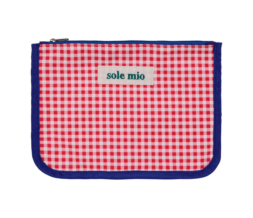 Pochette Plouf & Sun Rouge & Bleu – 25 × 18,5 cm