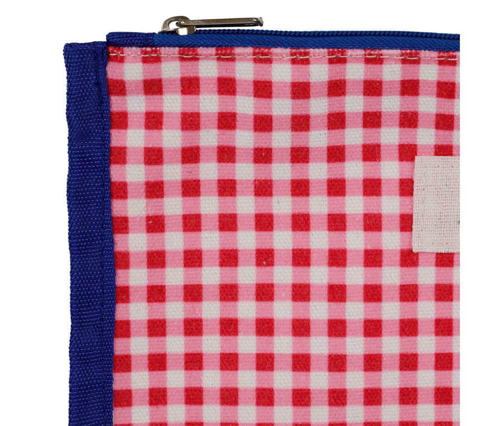 Pochette Plouf & Sun Rouge & Bleu – 25 × 18,5 cm