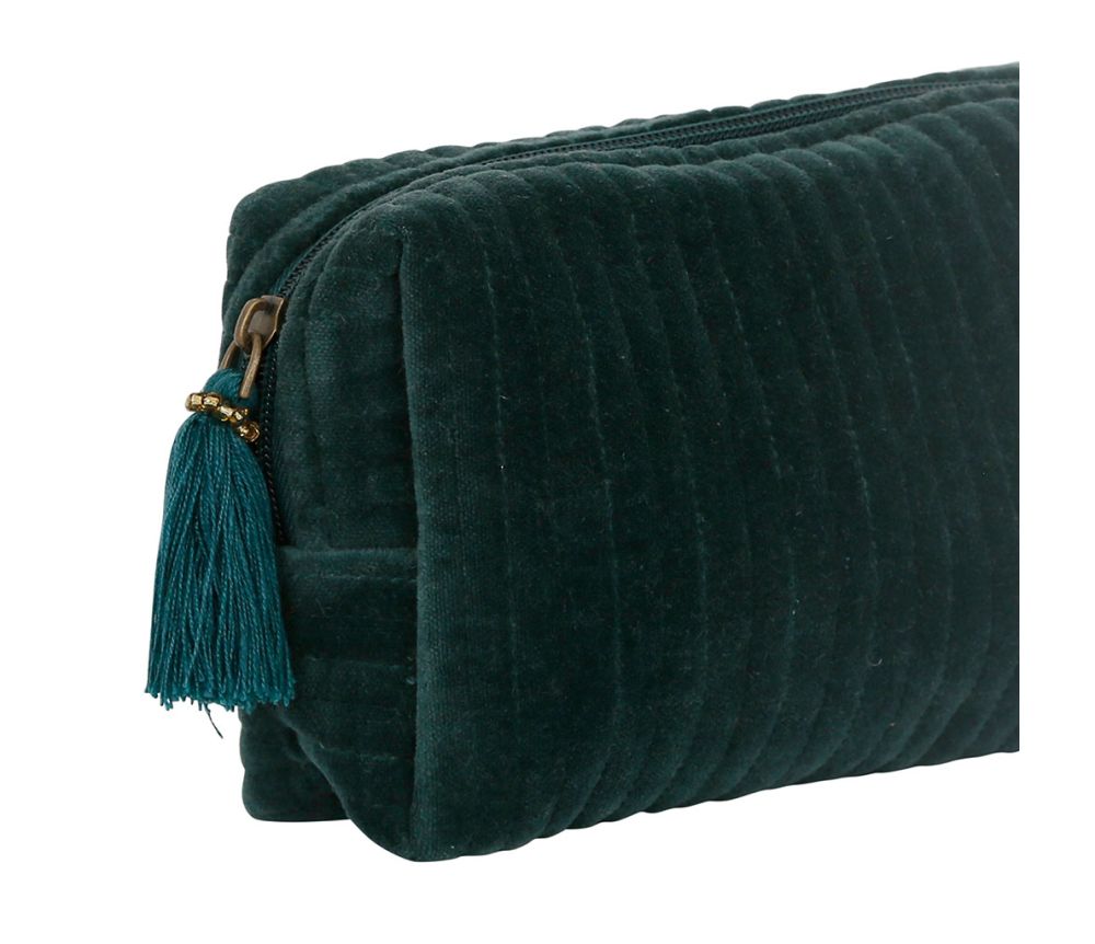 Pochette Green Wash - 20 x 6 x 10 cm - velour