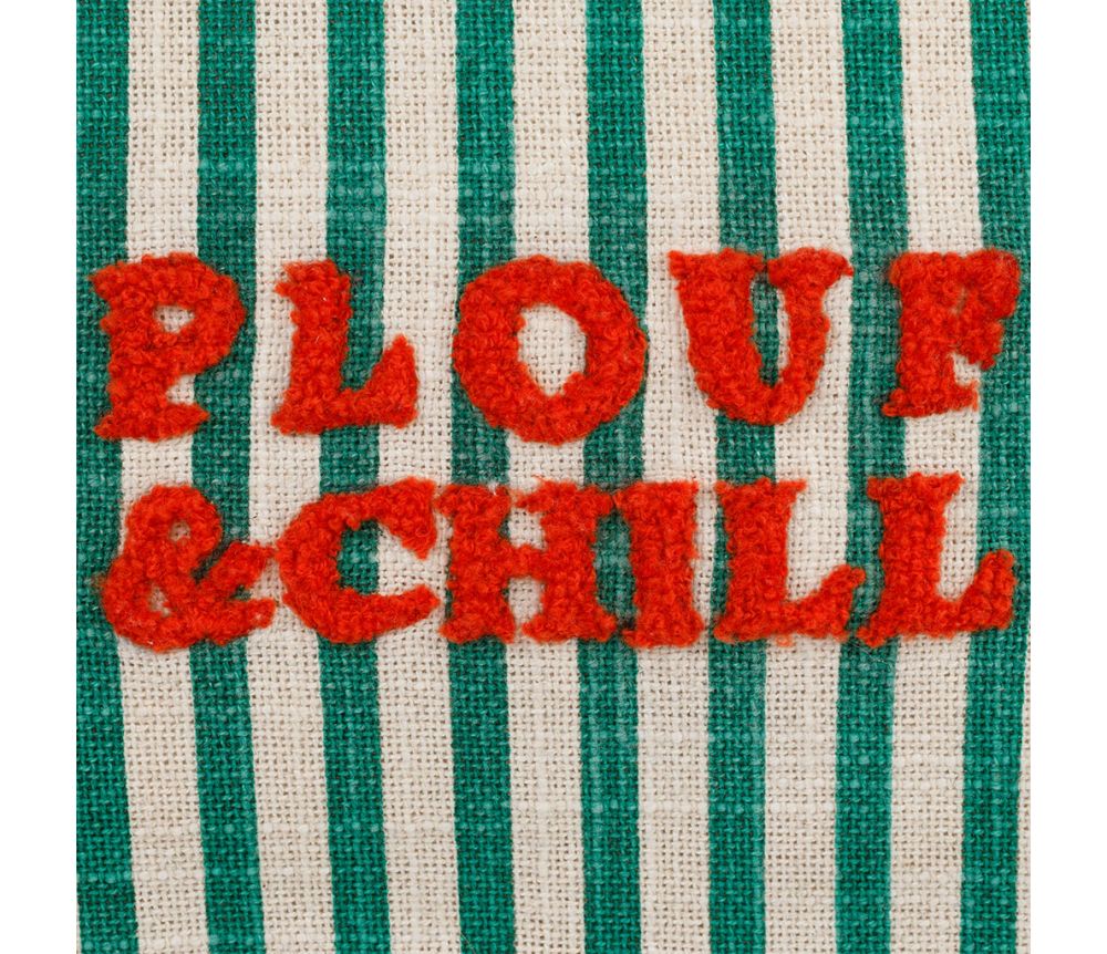 Pochette coton rayé