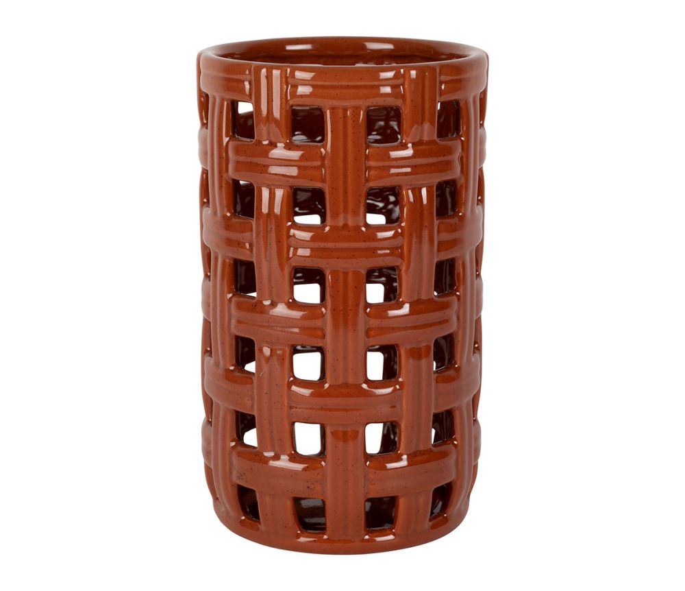 Porte-ustensiles Organic Terracotta – Ø 12 × H 20 cm