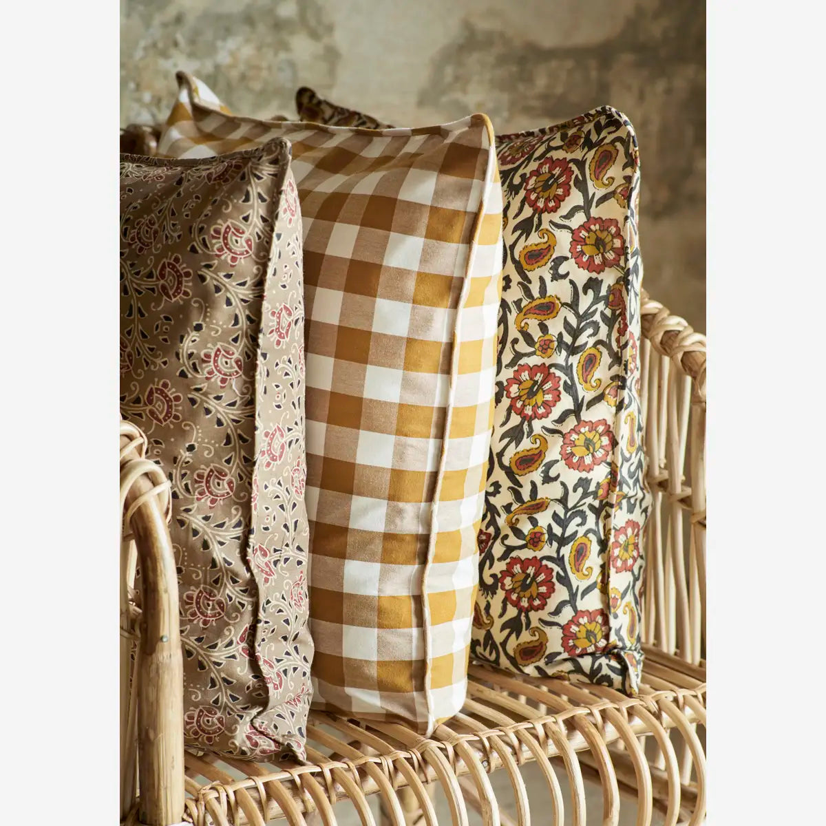 Housse de Coussin Imprimée fleurie