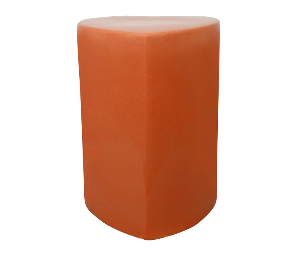 Table d’appoint Cœur Minéral – Terracotta – 34 × 34 × H45 cm