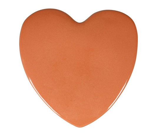 Table d’appoint Cœur Minéral – Terracotta – 34 × 34 × H45 cm