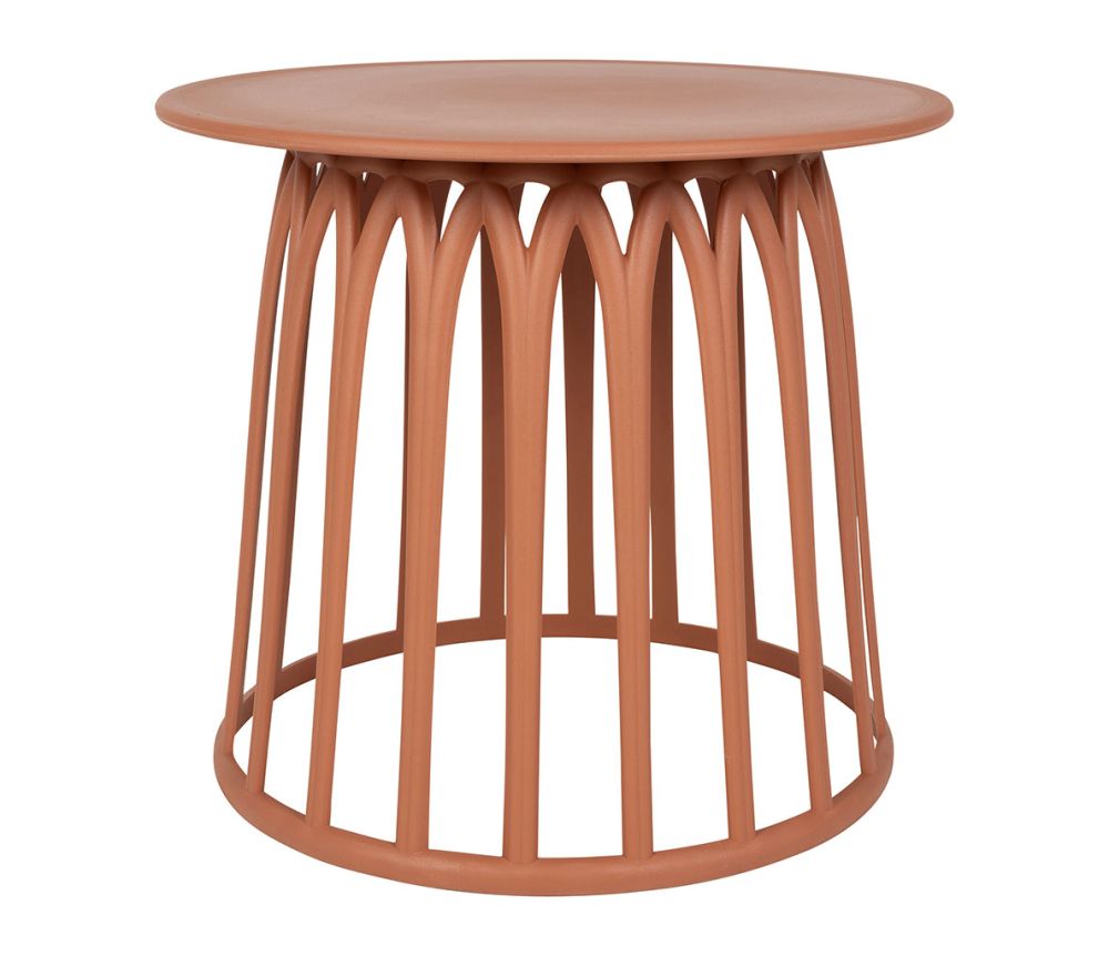 Table basse terracotta en polypropylène D50 x H45 cm