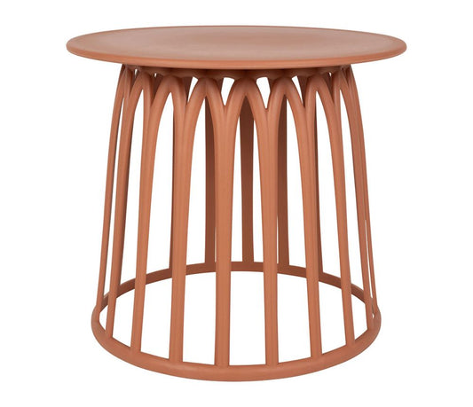 Table basse terracotta en polypropylène D50 x H45 cm